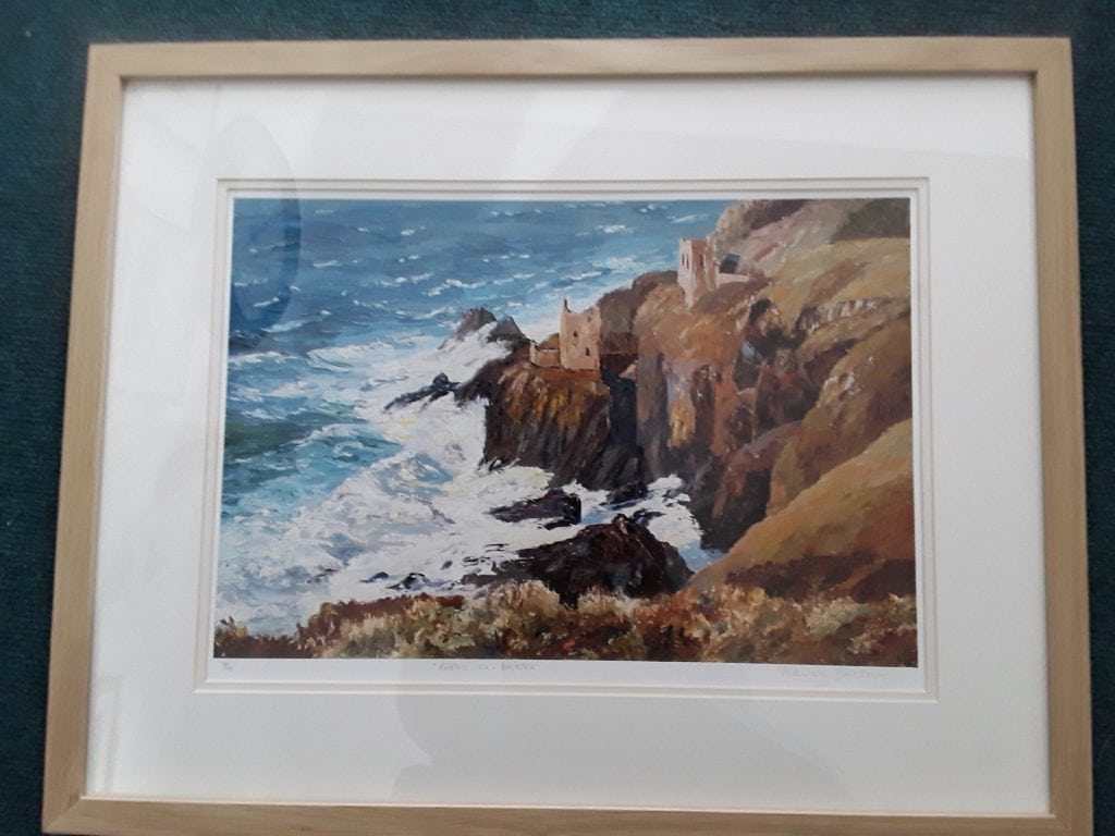 Bottalick Mine - Signed limited edition print by Nancy Bailey