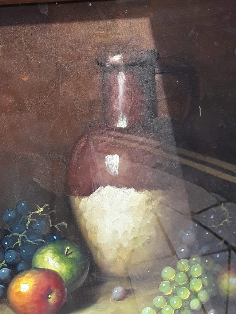 Still life featuring apples